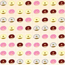 Пончики три в ряд